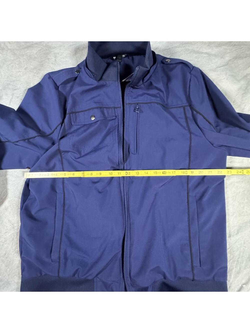Baubax Men’s Travel Jacket XL Cobalt Multi Pocket Utility Bomber - Picture 5 of 8